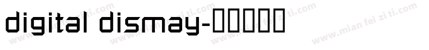 digital dismay字体转换